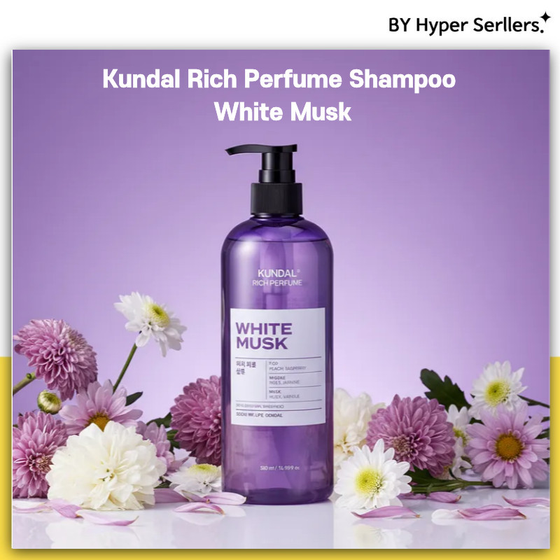 Kundal Rich Perfume Shampoo (White Musk) 500ml
