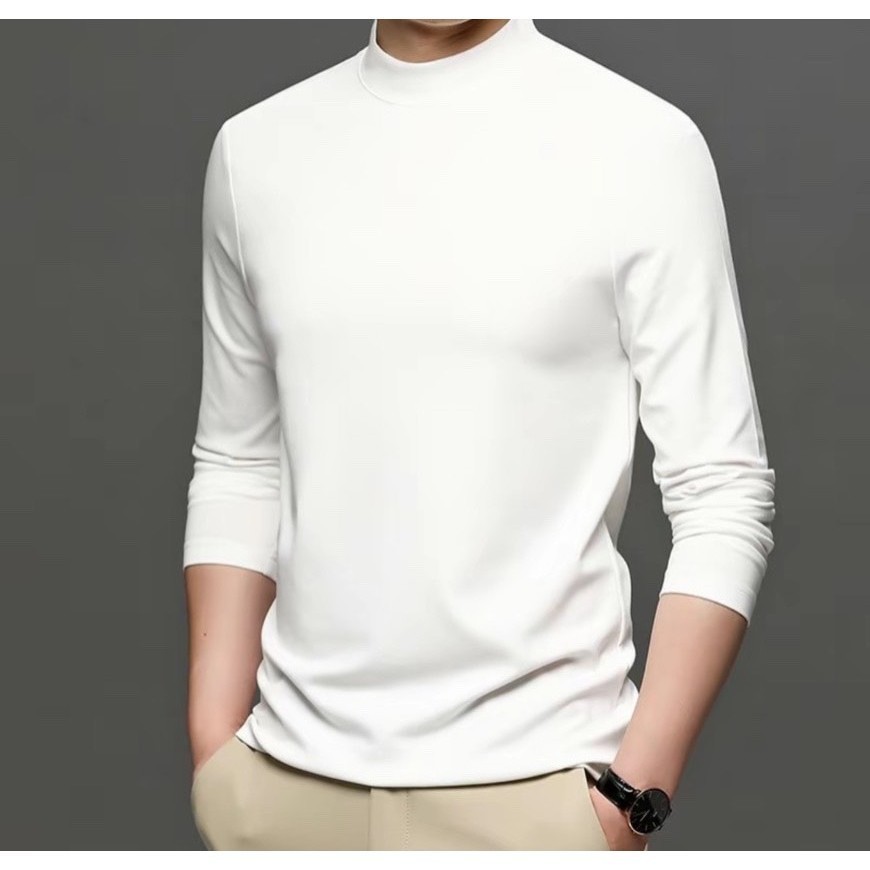 Áo Giữ Nhiệt Nam HML Lót Lông Dày Siêu Ấm Cổ 3 Phân Dễ Phối Đồ. Áo Thun UNISEX dễ mặc dáng ôm gọn gà