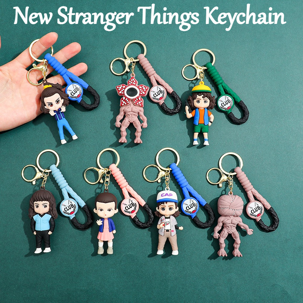 Người Lạ Mới Điều Móc Khóa Demogorgon Eleven Steve Eddie Munson Sẽ Lucas Hình Mặt Dây Chuyền