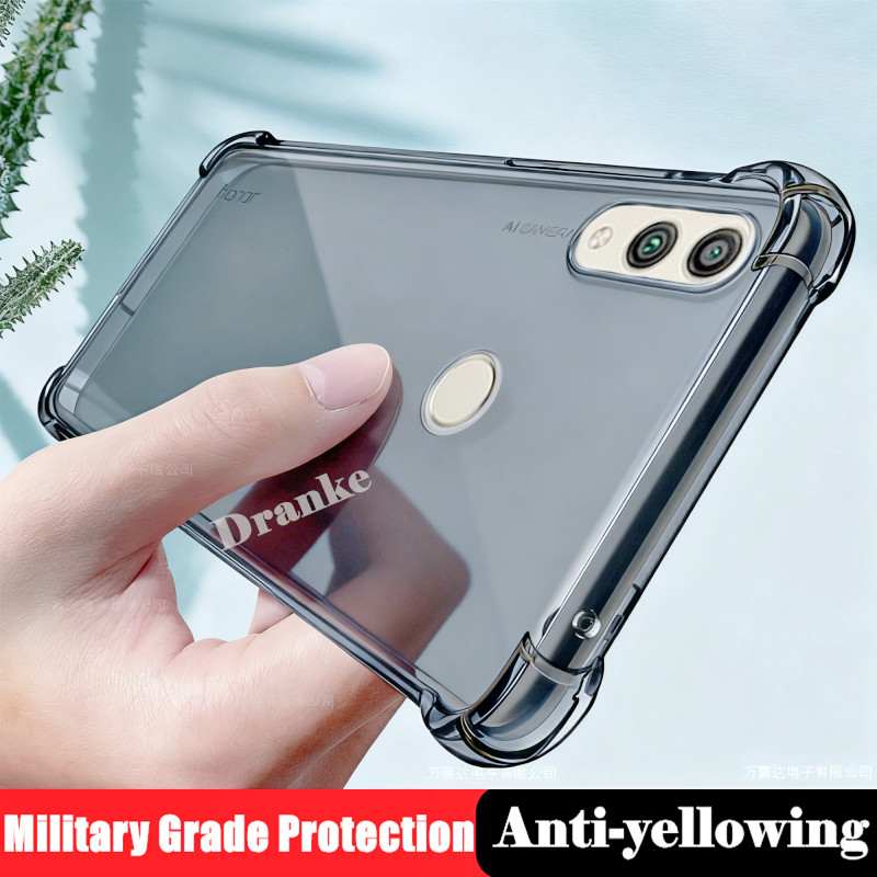 Dành cho Huawei Honor 10 Lite HRY-LX1 LX2 LX1MEB Vỏ silicon lỏng trong suốt linh hoạt bán trong suốt