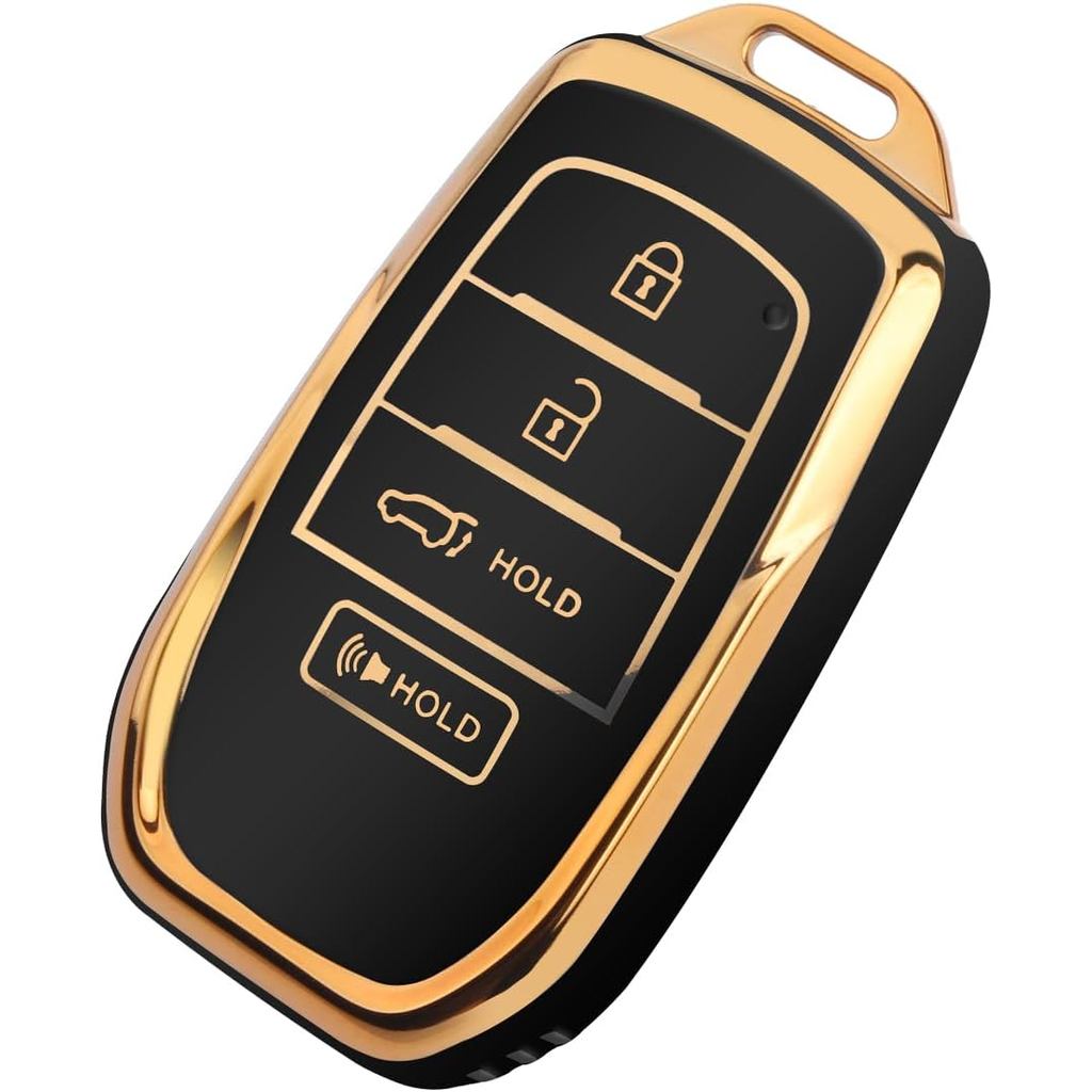 Dành Cho Xe Toyota Key fob Có Móc Khóa, Vỏ Bảo Vệ Chìa Khóa TPU Mềm Cho Xe Toyota Crown Corolla Cros