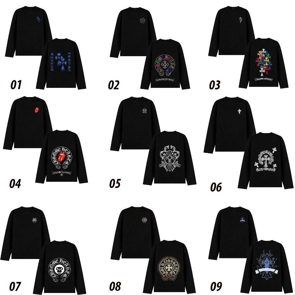 Áo thun tay dài Chome Hearts nam nữ  unisex AK STORE