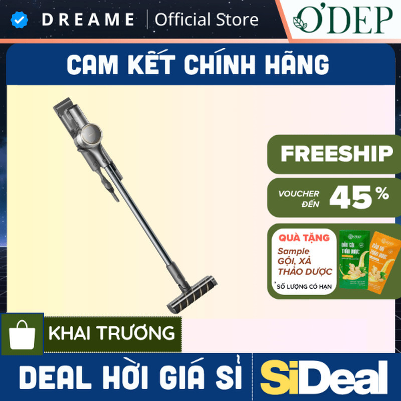 Máy hút bụi không dây Dreame V18S Aqua đa năng - Bảo hành 24 tháng - SIDEAL SIO