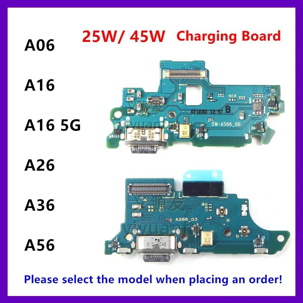 25W 45W Đế Sạc Ban Sạc Cho Samsung Galaxy A16 A26 A06 A36 A56 5G USB Type-C Cổng Kết Nối Cáp Mềm