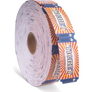 Vé Carnival Roll Raffle Vé dự tiệc Carnival cuộn đơn cho các sự kiện, Lễ hội trong lớp học hoặc trường học, Lễ hội mùa thu, Trò chơi gia đình, Giải thưởng cửa (1000 chiếc)
