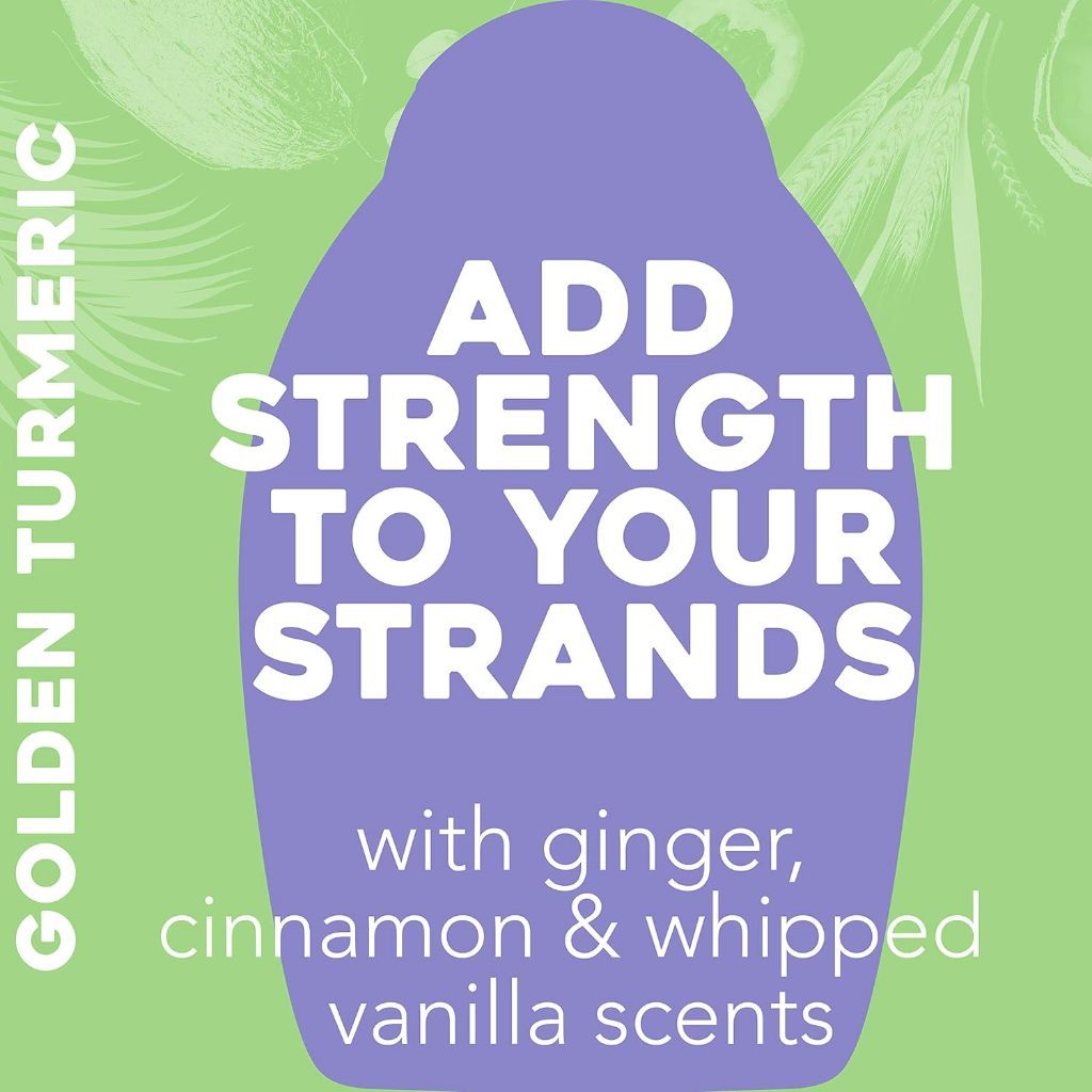 Dầu gội nghệ vàng với sữa giúp làm dịu da đầu OGX Strength Length + Golden Turmeric 385ml (Mỹ)