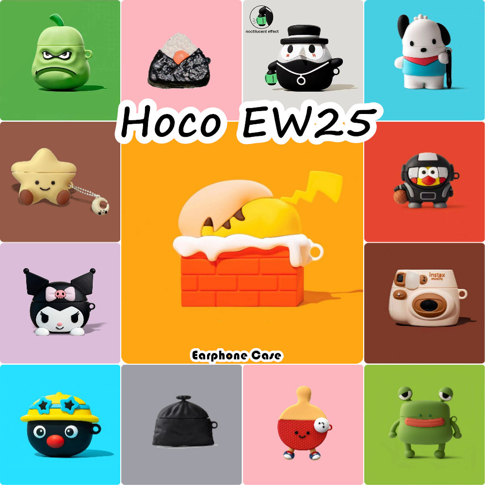 [Giảm giá] Dành cho vỏ Hoco EW25 Vỏ tai nghe silicon mềm hoạt hình Niche NO.3