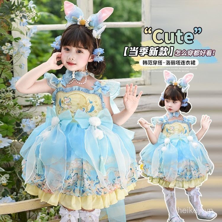 Children's Dress New Summer Baby Puffy Dress Princess Dress Gown