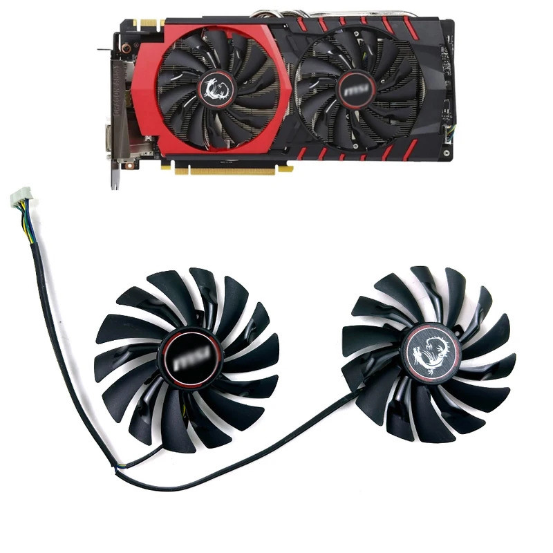 Quạt Làm Mát MỚI PLD10010S12HH Dành Cho MSI R9 390 R9 380 R7 370 GTX 980 980Ti 970 960 950 Quạt Đồ H