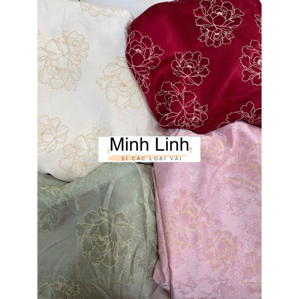lụa hoa trà mới