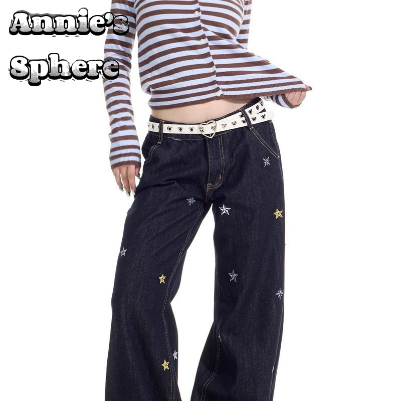 Quần Jean Nam Nữ Thêu Ngôi Sao Cao Cấp Annie's Sphere