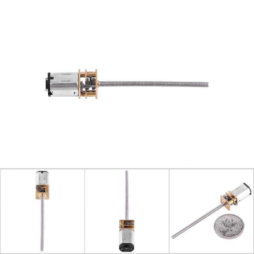 Động cơ giảm tốc kawayi-VN DC 6V với trục đầu ra ren vít dài M3x55MM Giảm hộp điện 30RPM-500RPM để s