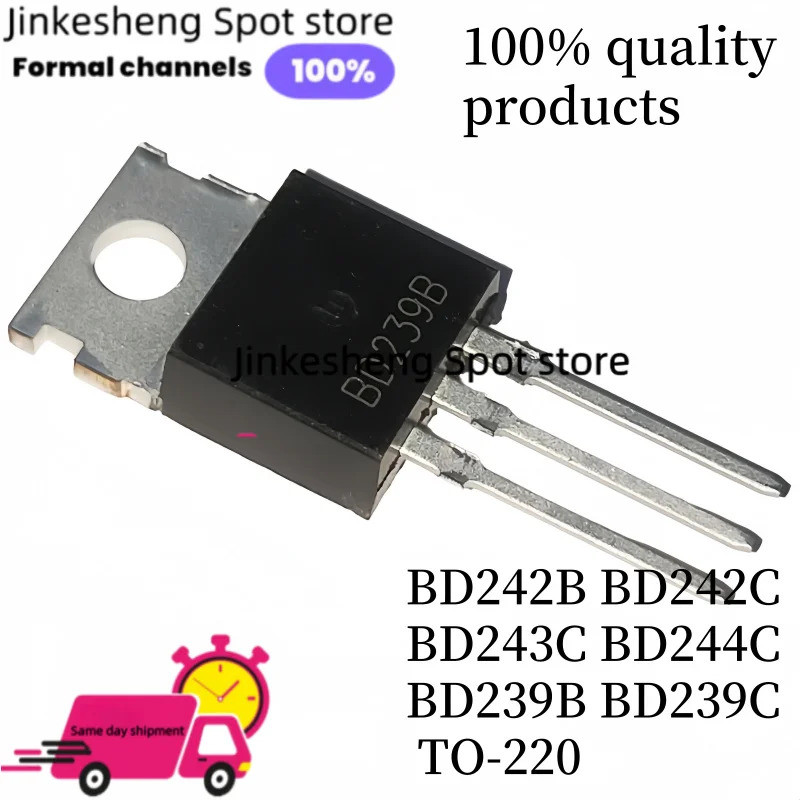 5 Chiếc BD242B BD242C BD243C BD244C BD239B BD239C TO-220 Hiệu Ứng Trường Transistor