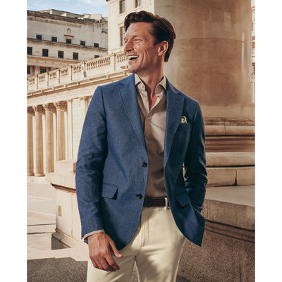 CHARLES TYRWHITT - Áo khoác blazer nam tay dài lịch lãm_SEF0360-STL