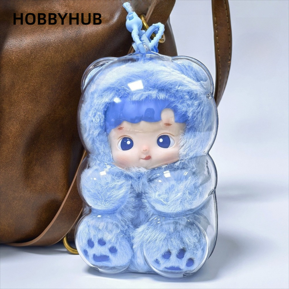 HOBBYHUB HACIPUPU Vỏ bảo vệ trong suốt, Bảo quản trưng bày búp bê Acrylic chống bụi, Gummy Bear Seri