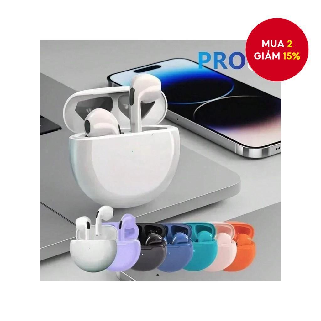 Tai nghe không dây Air Pro 6TWS có Mic Fone Tai nghe Bluetooth Pods Sport Chạy để sử dụng hàng ngày