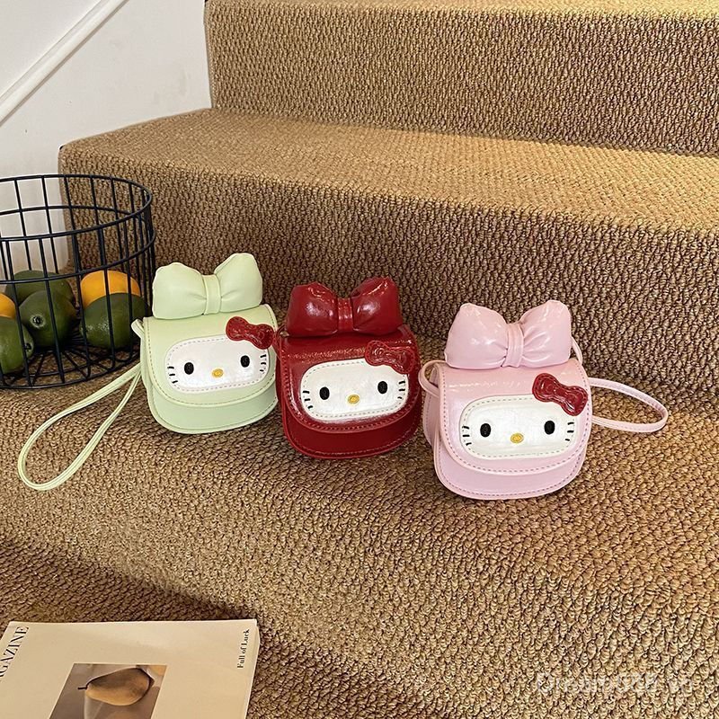 Ins Style Hello Kitty Túi Đeo Ngang Mini Hello Kitty Ví Đựng Tiền Xu Đáng Yêu Hello Kitty Cô Gái Quà