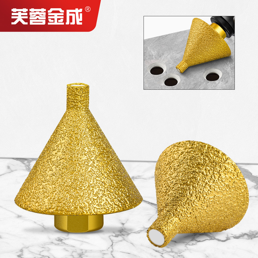 Hàn Kim Cương Chamfering Thiết Bị 40 Lưới Ngói Đá Cẩm Thạch Khoan Góc Mài M1014 Mũi Khoan Mài Đầu Mà
