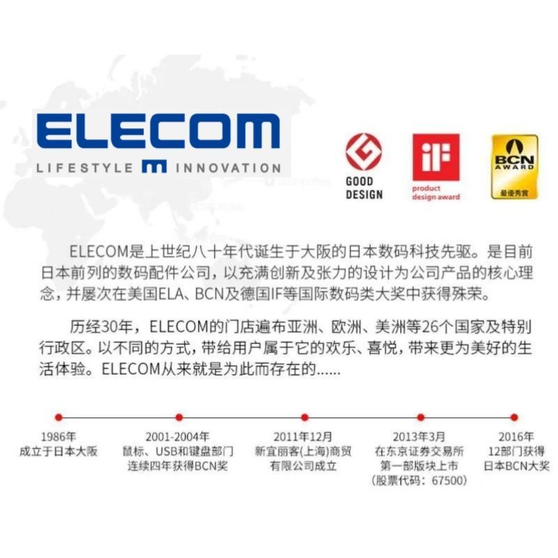 Jjh Japan Elecom Elecom Original Color Fruit Series In-Ear Loa siêu trầm Stereo Tai nghe có dây