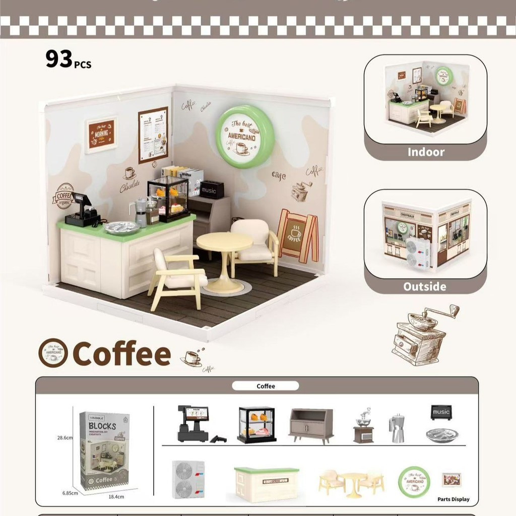 Rolife rolife Siêu Thế Giới Khối Xây Dựng Lắp Ráp Đồ Chơi Mô Hình Thu Nhỏ diy Hut Quà Tặng Trẻ Em Ch