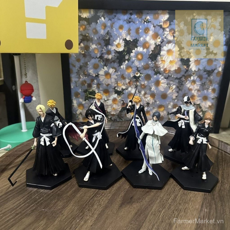 BLEACH Hình Kurosaki Ichigo Đồ Chơi Mô Hình Để Bàn Trang Trí Kuchiki Rukia Inoue Orihime