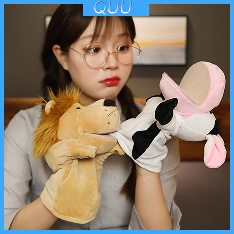 Cute Plush Animal Finger Puppet Soft Toy Puppet for Preschool Props Family Game