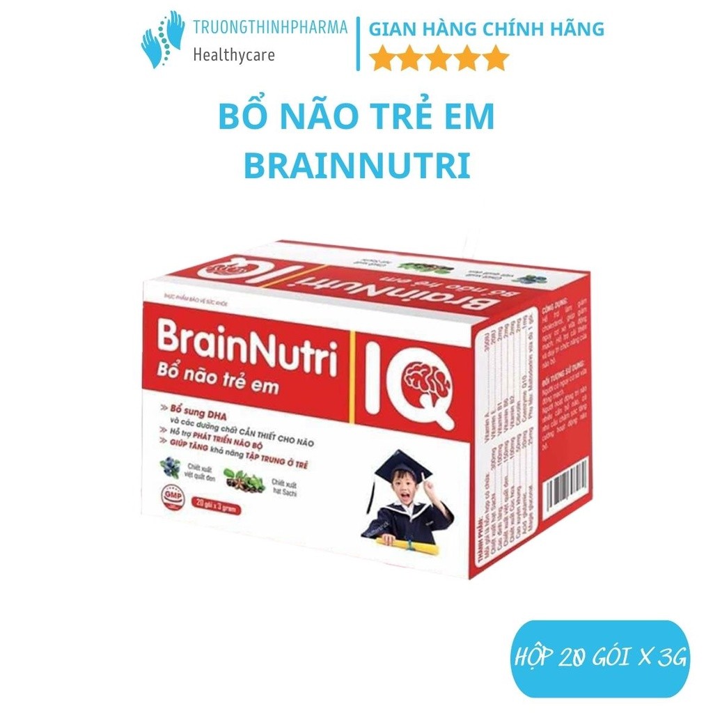 Cốm DHA BRAIN NUTRI IQ bổ não phát triển trí não toàn diện giúp bé tập trung và ghi nhớ tốt hơn