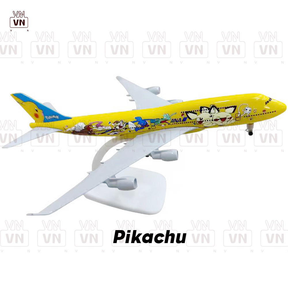 Boeing 787 Dreamliner Mô Hình - Phiên Bản Pikachu Vietjet, Vietnam, Bamboo - 16cm/20cm