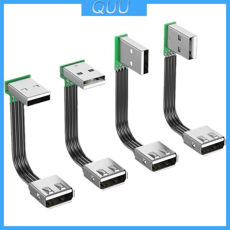 QUU FPV Flat Slim Thin Ribbon FPC Cable Tiêu chuẩn USB A Nam sang USB Nữ Cáp