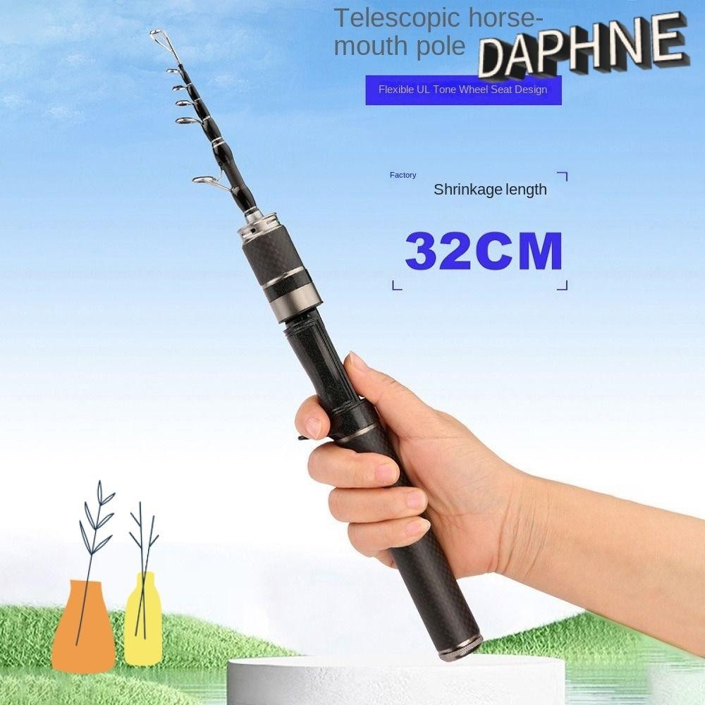 Complete Spincast Fishing Rod Set 1.5m-1.8m Fiberglass Convenient For Travel Fishing