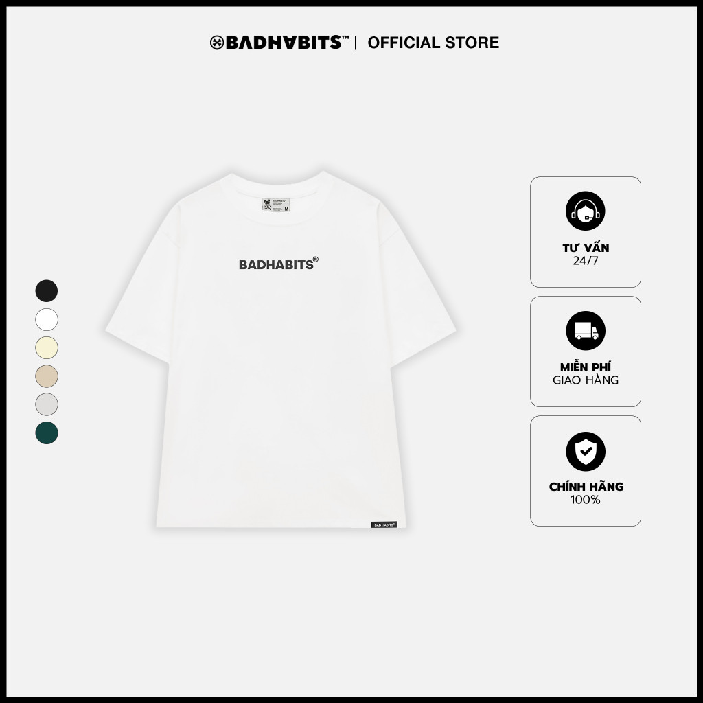 Áo Thun Unisex BAD HABITS BASIC - Local Brand Chính Hãng