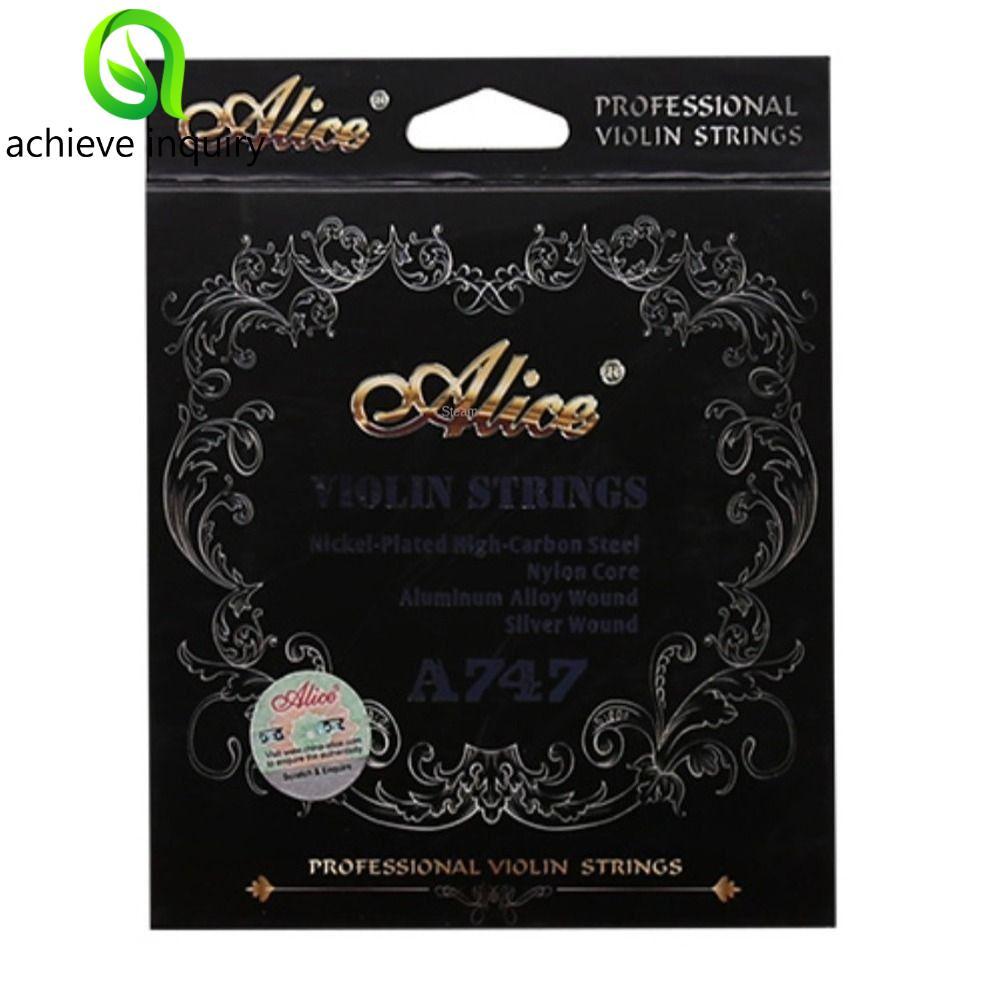 ACHIEVE YÊU THÍCH 1 Bộ Dây Đàn Violin, 1 / 8 1 / 4 1 / 2 3 / 4 4 / 4 Dây Đàn Violin Nylon a747, Phụ 