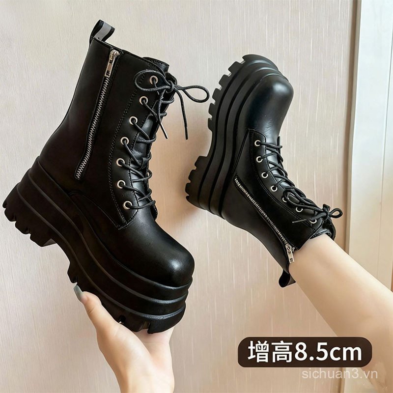 Cos Giày Tăng Chiều Cao 20cm Chiều Cao Tăng Chiều Cao Thể Hiện Chân Mỏng Đế Dày Giày 9cm Phong Cách 