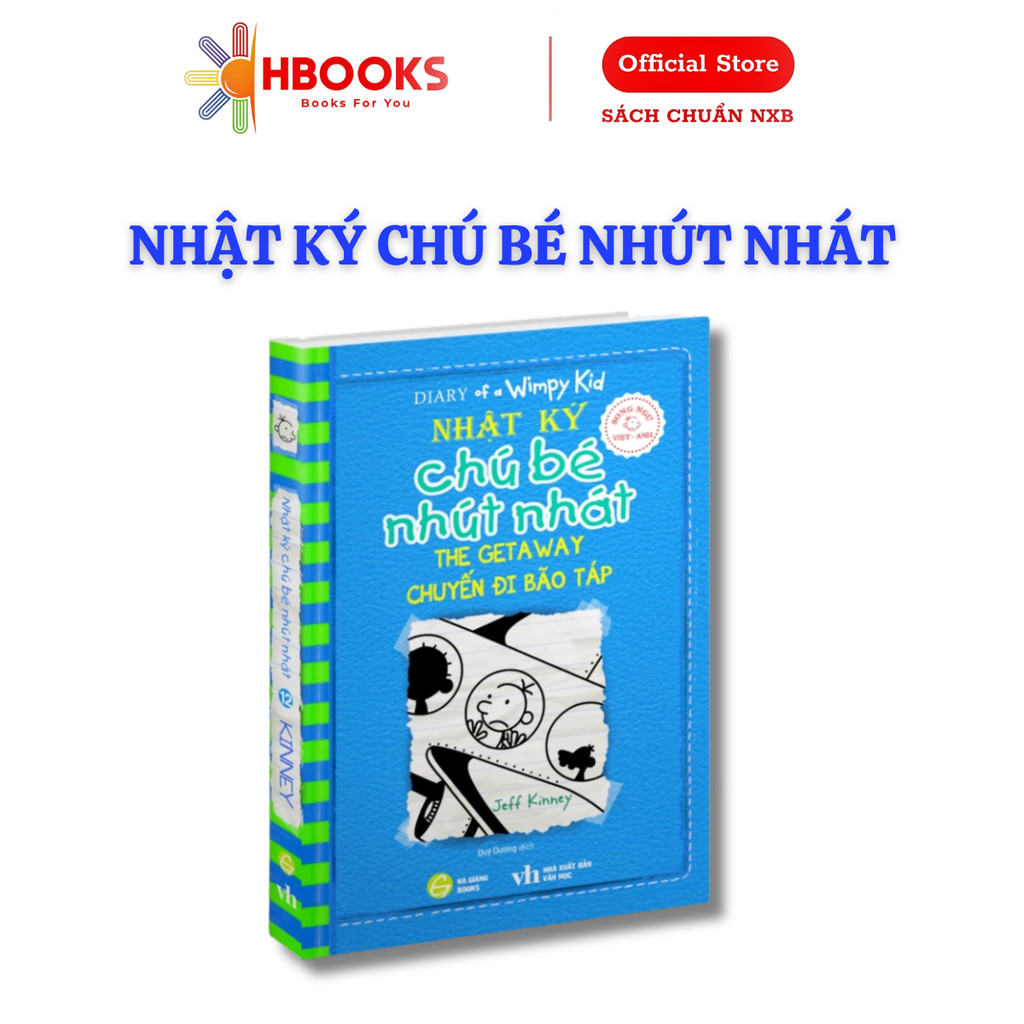 Sách Nhật Ký Chú Bé Nhút Nhát Tập 12 Bản Song Ngữ Diary Of A Wimpy Kid - HG BOOKS