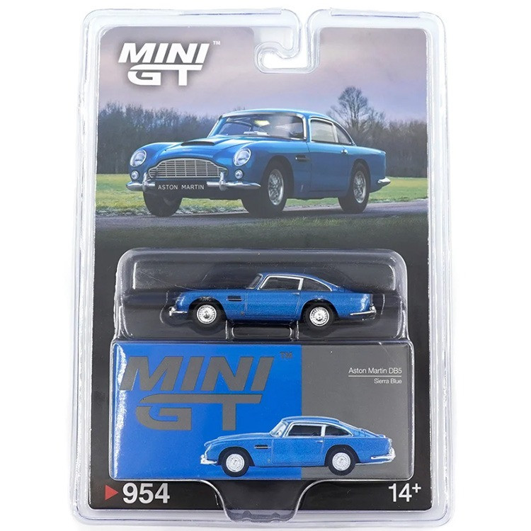 MÔ HÌNH XE Mini GT Card Version MGT00954 Aston Martin DB5 Sierra Blue