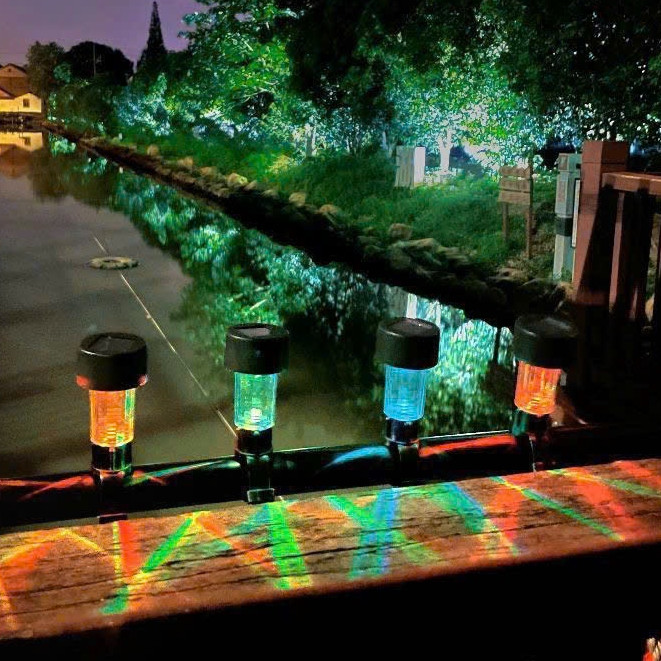 [HOT GIÁ RẺ] Đèn led năng lượng mặt trời trang trí lan can sân vườn bãi cỏ  Chống mưa - Trang trí chiếu sáng ngoài trời