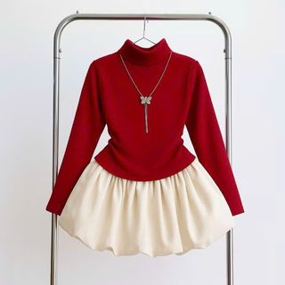 Áo Giữ nhiệt lông thỏ  cổ lọ bigsize nữ tay dài dáng vừa chất vải gân dày dặn thanh lịch dành cho nàng chuppy 40kg-70kg