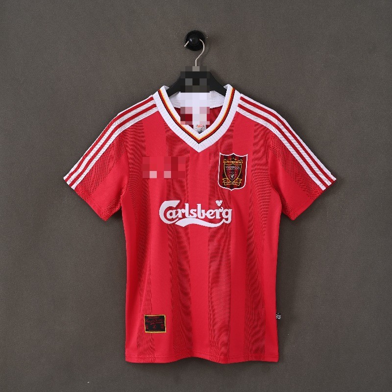 Áo đấu ngắn tay bóng đá sân nhà Liverpool 95-96 Retro