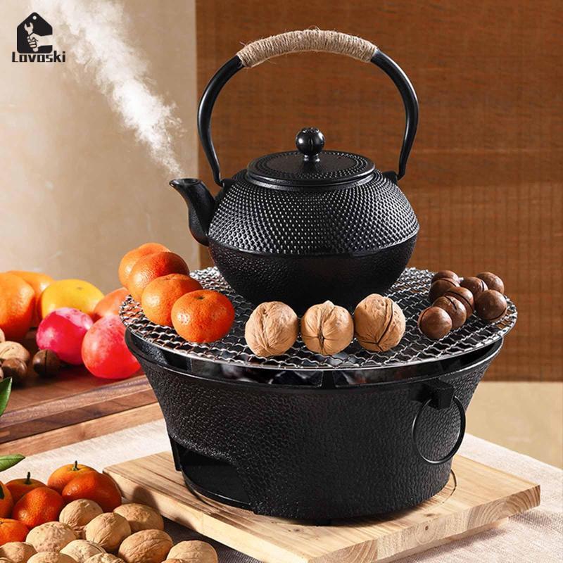 Bếp Cắm Trại Mini BBQ Than Nướng Bên Ngoài Đi Bộ Đường Dài Than Hibachi Nướng