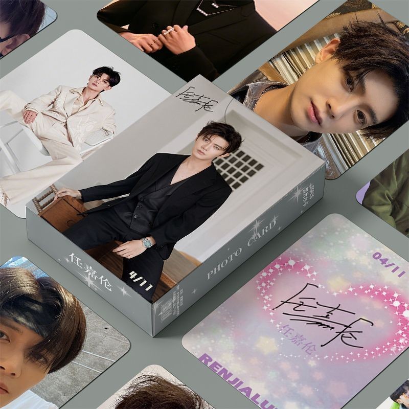Ren Jialun Hàng Hóa Cá Nhân Hộp 10Cm 55 Laser Photocards Ảnh LOMO Thẻ Quà Tặng Sinh Nhật Ren Jialun 