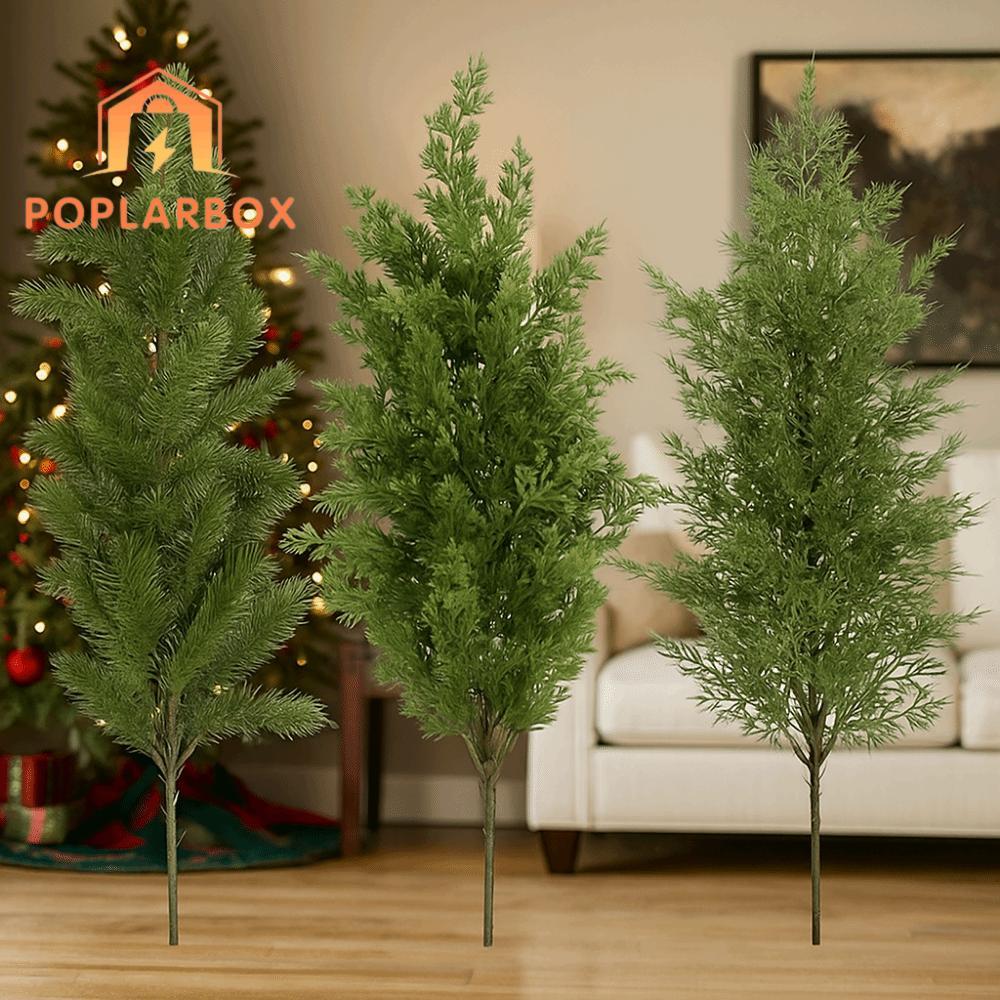 ETPRO Nhánh Thông Nhân Tạo, Đạo Cụ Ảnh Xanh Nhánh Thông Giáng Sinh, Phụ Kiện Sáng Tạo Vòng Hoa DIY M