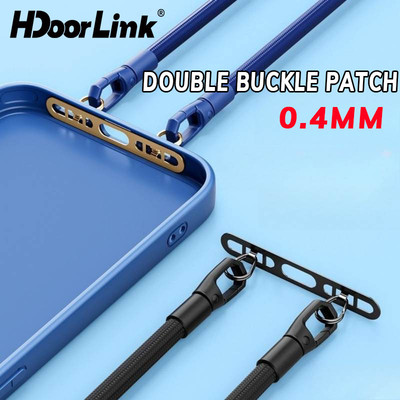 HdoorLink Siêu Mỏng Điện Thoại Di Động Dây Khóa Đôi Gioăng Thép Không Gỉ Chống Mất Điện Thoại Dây Kẹp Miếng Dán