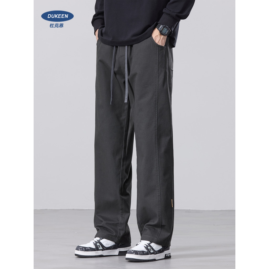 Dukeen Quần Cotton Nam Nguyên Chất Nặng, Phong Cách Mới, Phù Hợp Thu Đông