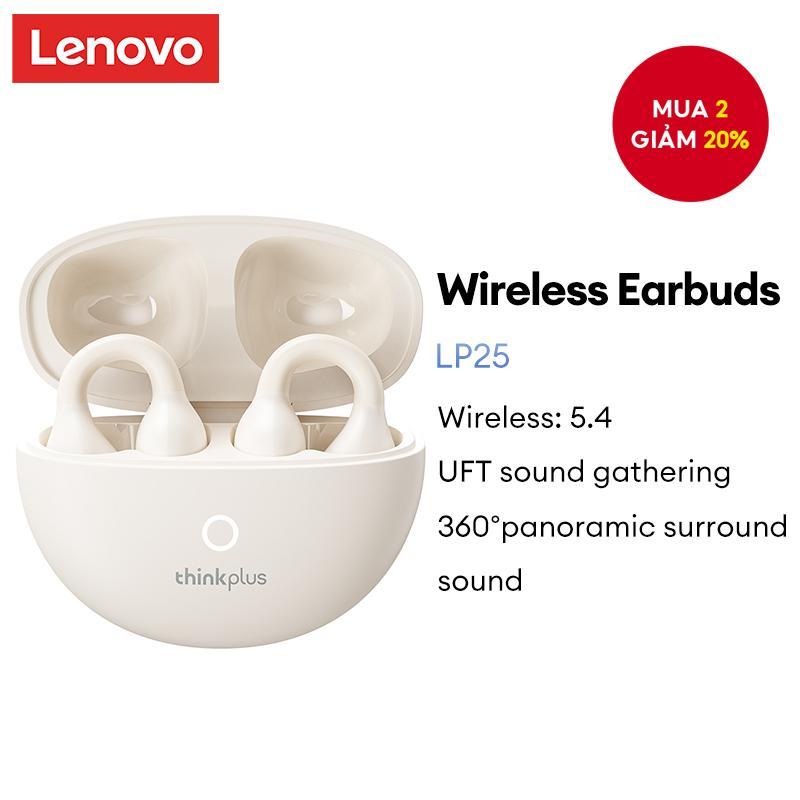 Tai nghe Lenovo LP25 Tai nghe Bluetooth không dây Thoải mái Phù hợp với tuổi thọ pin mở rộng Tai nghe khử tiếng ồn thông minh