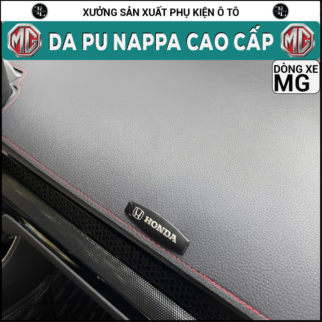 Thảm Taplo Da Pu Nappa MG5, MG ZS. MG HS, Thảm Phủ Taplo Da Cao Cấp Chuẩn Form, Dày Dặn, Chống Nóng,
