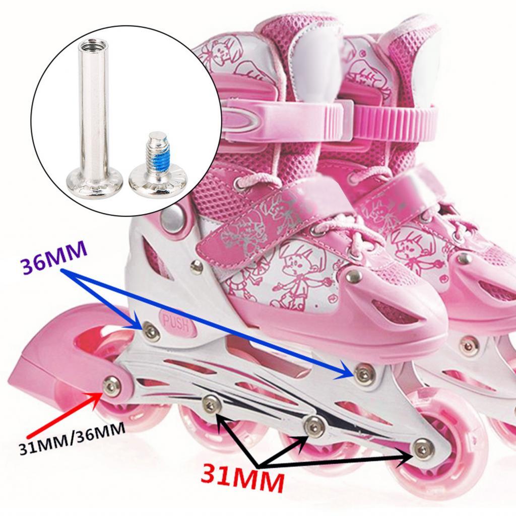 Tomvorks Vít thay thế giày trượt nội tuyến Phụ kiện AXLES Phần cứng chắc chắn cho bánh xe trượt băng