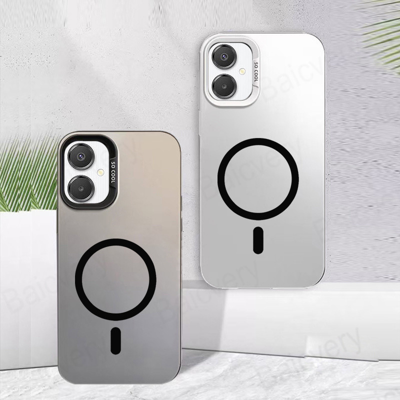 Dành Cho Samsung Galaxy A07 4G / A07 5G / A06 4G / A06 5G Vỏ Mờ Nhiều Màu Sắc Có Nhãn Dán Từ Tính