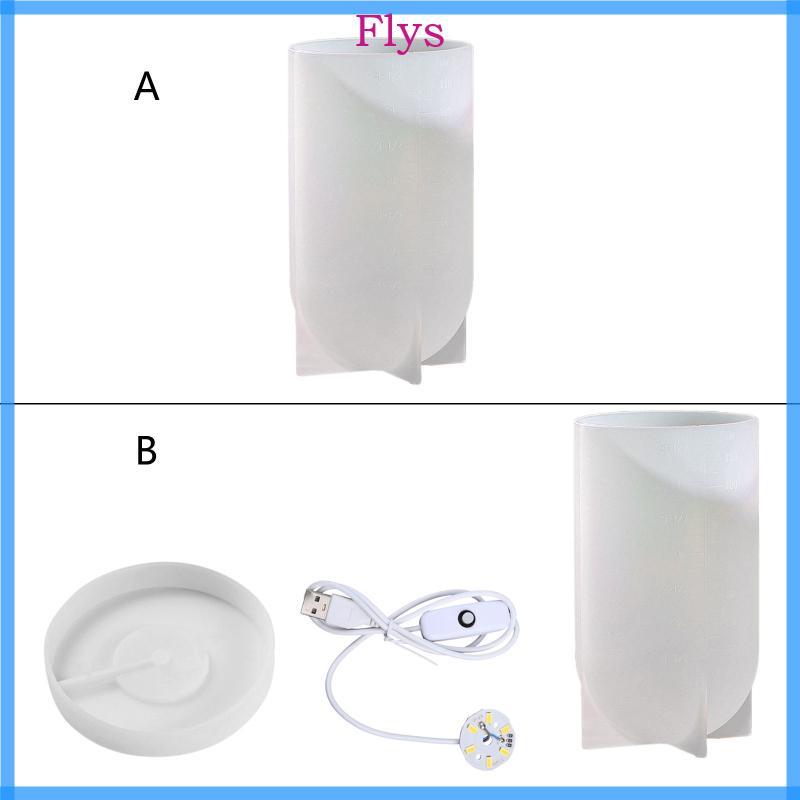 Fly Night Light Epoxy Resin Khuôn Silicon Ánh Sáng Đèn Ngủ Khuôn Tròn