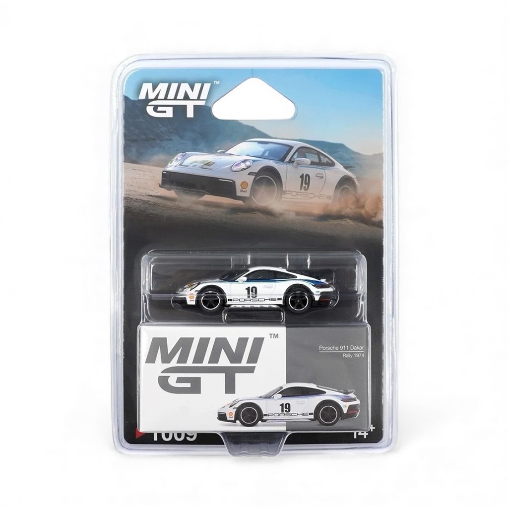 MINI GT No.1009 Porsche 911 Dakar Rally 1974 / Bao bì vỉ MGT01009-BL