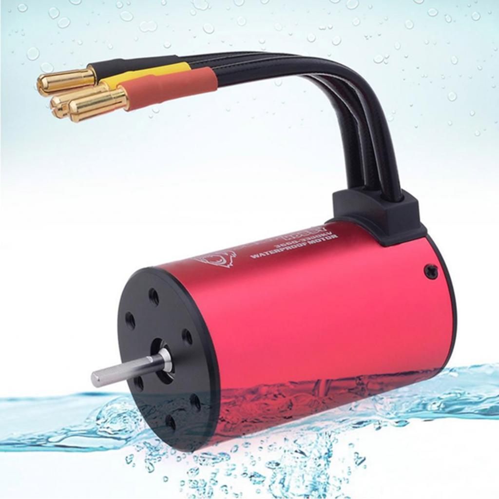 1buycart1 3660 Động Cơ Không Chổi Than 4 Cực 12 Khe RC Cao Cho Xe 1/10 1/8 (4200KV
